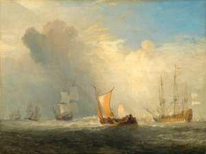 Rotterdamse veerboot door Joseph Mallord William Turner
